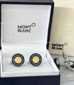 Best Quality Copy Montblanc Men's Cufflinks Black Gold Model